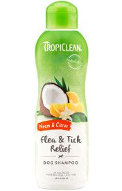 TropiClean Shampoo Neem & Citrus Flea & Tick Relief 592ml