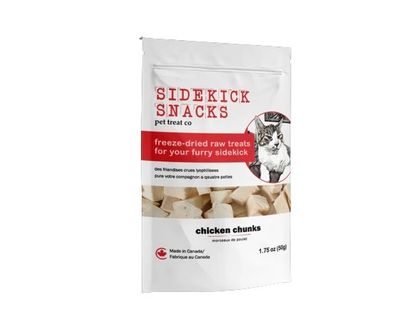 Sidekick Snacks Freeze-Dried Raw Cat Treats Chicken Chunks 50g