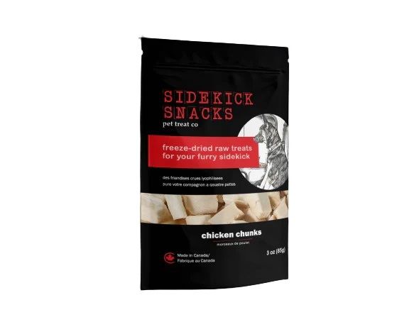 Sidekick Snacks Freeze-Dried Raw Dog Treats Chicken Chunks 85g