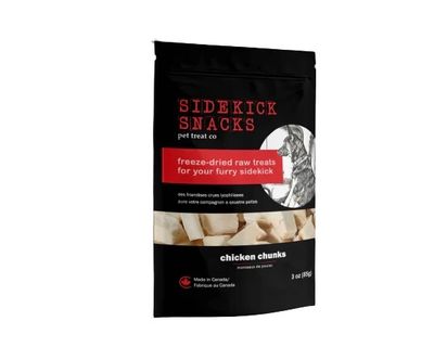 Sidekick Snacks Freeze-Dried Raw Dog Treats Chicken Chunks 85g