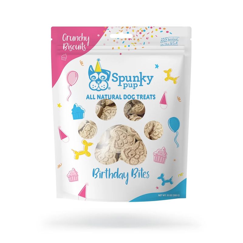 Spunky Pup Dog Treats Everyday Biscuits Birthday Bites 680g