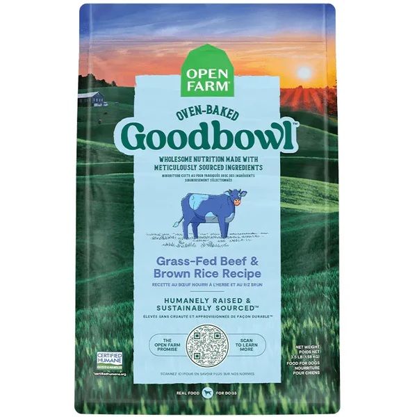 Open Farm Dog Food Goodbowl Grass-Fed Beef & Brown Rice Recipe 9.98kg