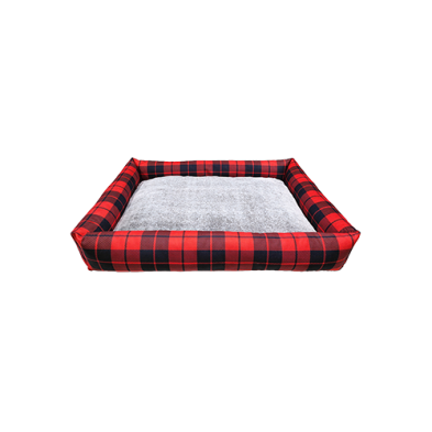 Ruff Love Bolster Cloud Bed Buffalo Plaid