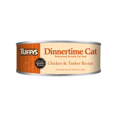 Professional Tuffy's Dinnertime Cat Canned Food Chicken & Turkey Recipe 155g (24pk)