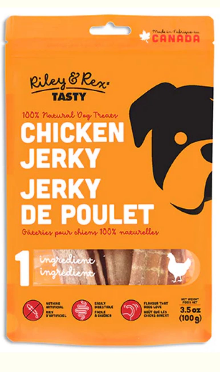 Riley & Rex Tasty Chicken Jerky 100g