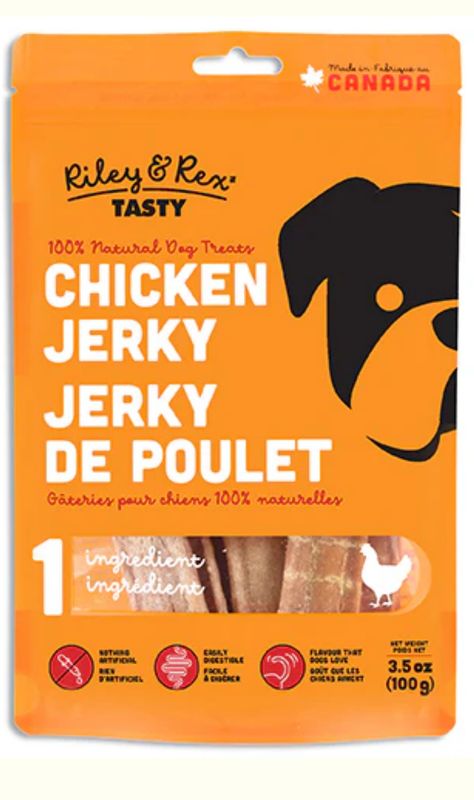 Riley & Rex Tasty Chicken Jerky 100g