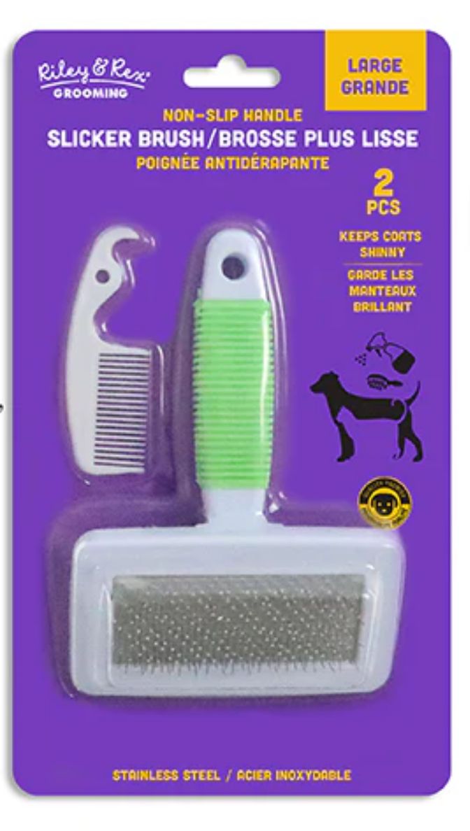 Riley & Rex Slicker Brush (Size: L)