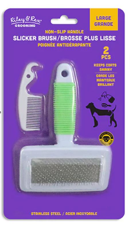 Riley & Rex Slicker Brush (Size: L)