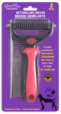 Riley & Rex Detangling Brush & Comb Set