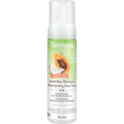 TropiClean Waterless Shampoo Papaya & Coconut 218ml