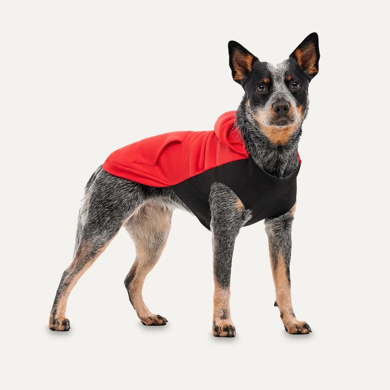 Goo-eez Kangaroo Fleece Hoodie Red/Black