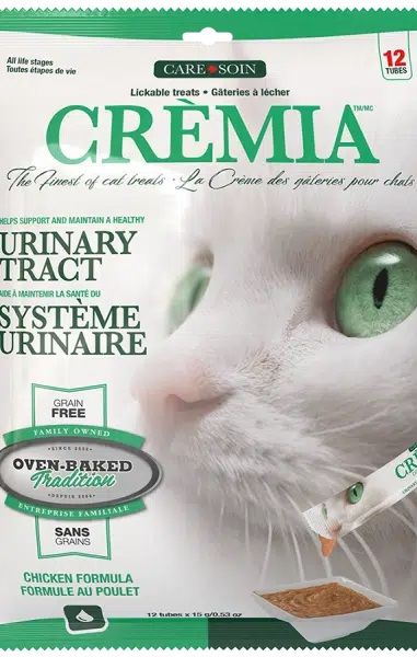 Oven-Baked Tradition Care Cremia Lickable Treats Urinary Tract Support Chicken Formula 12 x 15g