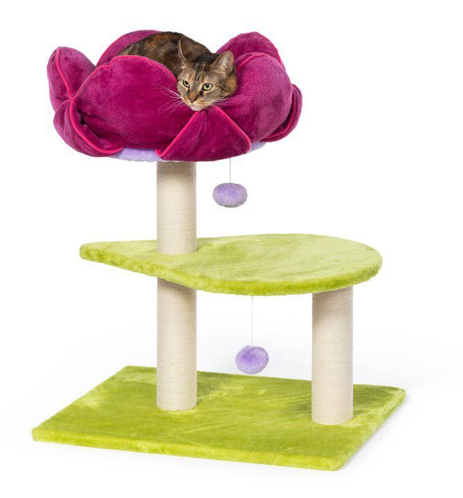 Prevue Hendryx Cat Furniture Flower Power Scratch Post 28"