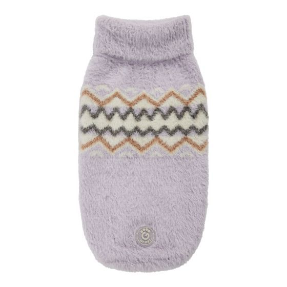 GF PET Fuzzy Sweater Lavender