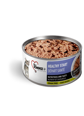 1st Choice Nutrition Cat Food Canned Healthy Start Kitten Chicken Pate 156g (24pk)