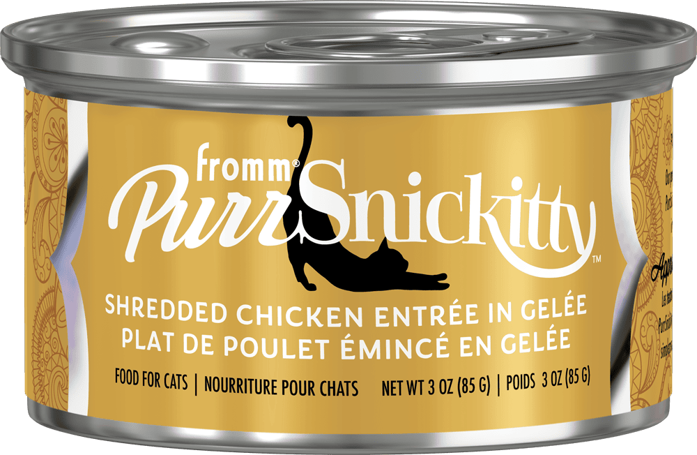 Fromm PurrSnickitty Cat Food Canned Shredded Chicken Entree in Gelee 85g (12pk)