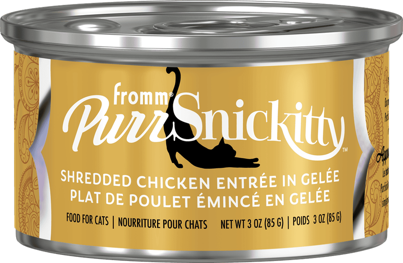 Fromm PurrSnickitty Cat Food Canned Shredded Chicken Entree in Gelee 85g (12pk) Fromm PurrSnickitty Cat Food Canned Shredded Chicken Entree in Gelee 85g (12pk)