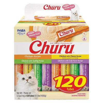Inaba Cat Churu Purees Chicken Variety Pack 120 x 14g