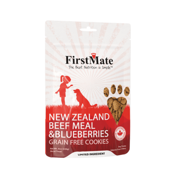 Firstmate Dog Treats Grain-Free New Zealand Beef Meal & Blueberries 226g