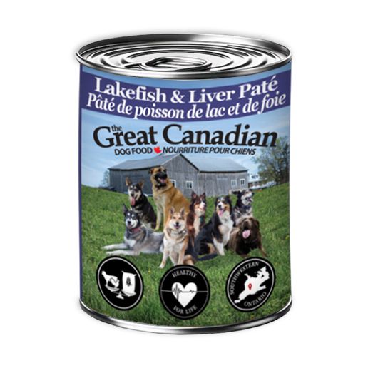 The Great Canadian Dog Food Canned Lakefish & Liver Pate 369g (12pk)