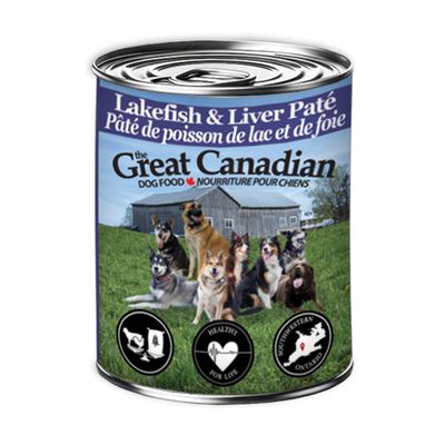 The Great Canadian Dog Food Canned Lakefish & Liver Pate 369g (12pk)