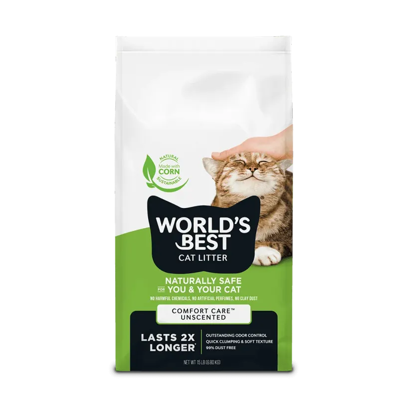 World's Best Cat Litter Comfort Care Unscented 12.7kg