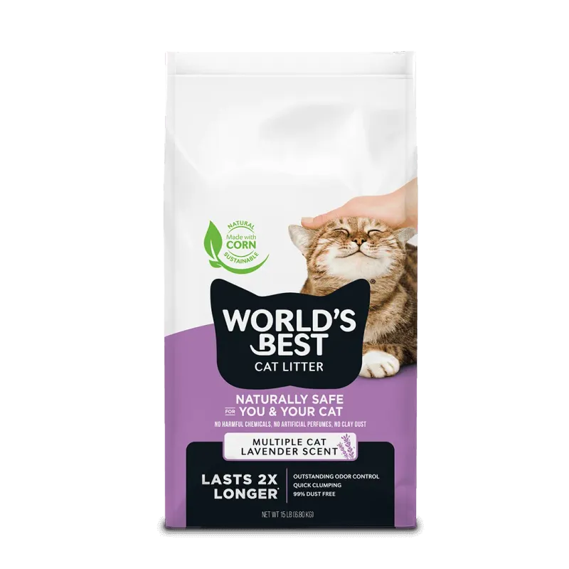 World's Best Cat Litter Multiple Cat Lavender Scented