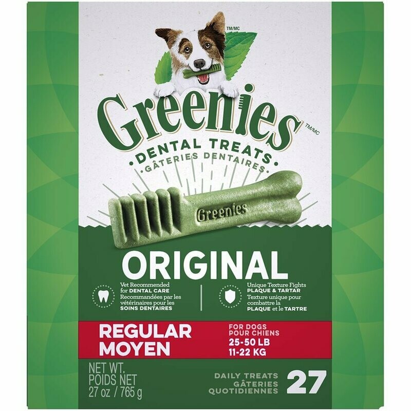 Greenies Dental Dog Treats Original Regular (25-50lbs)