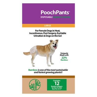 Pooch Pad PoochPants Disposable Bamboo Diapers 12pk