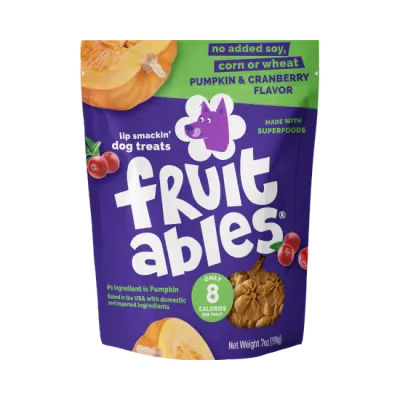 Fruitables Pumpkin & Cranberry Flavour Dog Treats 198g