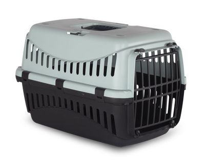 Bergamo Gypsy Plastic Pet Carrier with Plastic Door S 12.4 x 12.8 x 18.4"