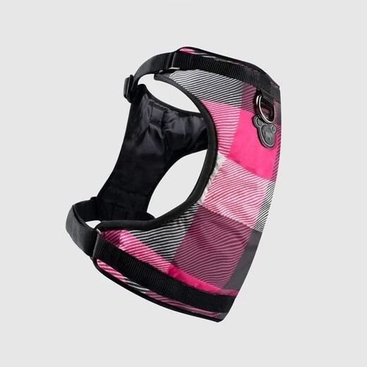 Canada Pooch Everything Harness Water Resistant Pink Plaid Canada Pooch Everything Harness Water Resistant Pink Plaid