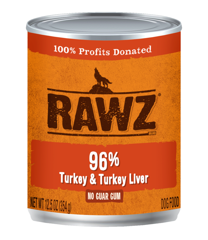Rawz Dog Food Canned Turkey & Turkey Liver Pate 354g (12pk)