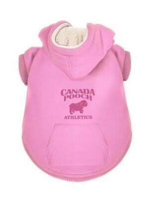 Canada Pooch Cozy Caribou Hoodie Pink