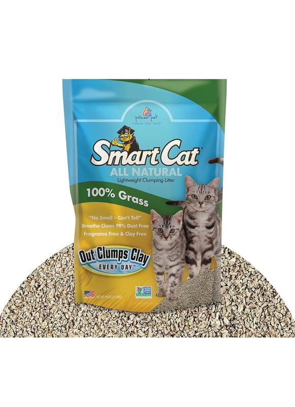 SmartCat All Natural Clumping 100% Grass Litter 2.27kg