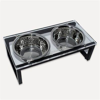 Goo-eez Acrylic & Iron Double Feeder M Goo-eez Acrylic & Iron Double Feeder M