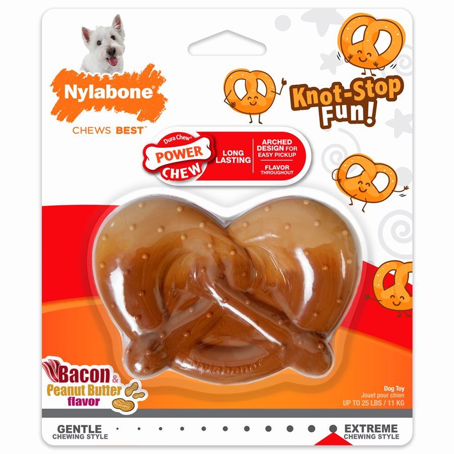 Nylabone Power Chew Pretzel Bacon & Peanut Butter