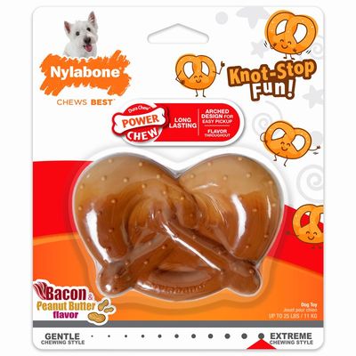 Nylabone Power Chew Pretzel Bacon & Peanut Butter Nylabone Power Chew Pretzel Bacon & Peanut Butter