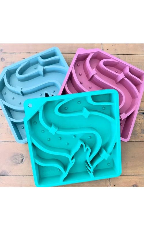 Zarabull EnjoyA-BULL Bowl Slow Feeder Northern Lights 8 x 8"