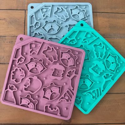 Zarabull LickA-BULL Licking Mat Trash Pandas 8 x 8"