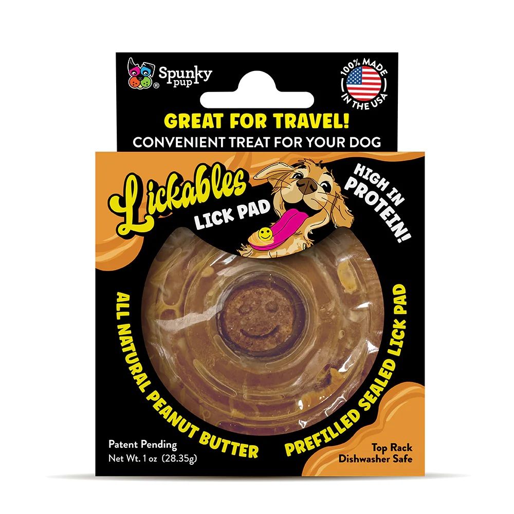 Spunky Pup Lickables Prefilled Peanut Butter Lick Pad