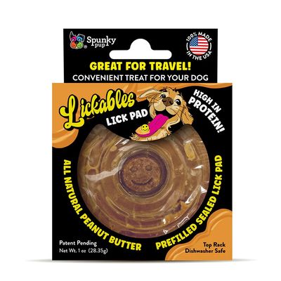 Spunky Pup Lickables Prefilled Peanut Butter Lick Pad