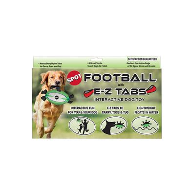 Spot Football with E-Z Tabs Interactive Dog Toy