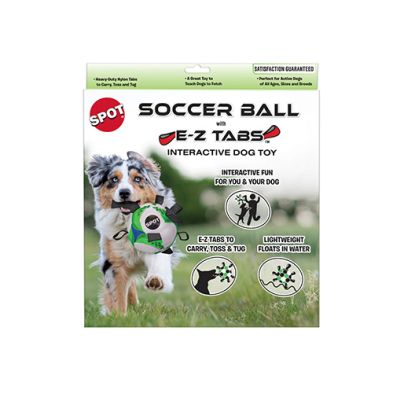 Spot Soccer Ball with E-Z Tabs Interactive Dog Toy
