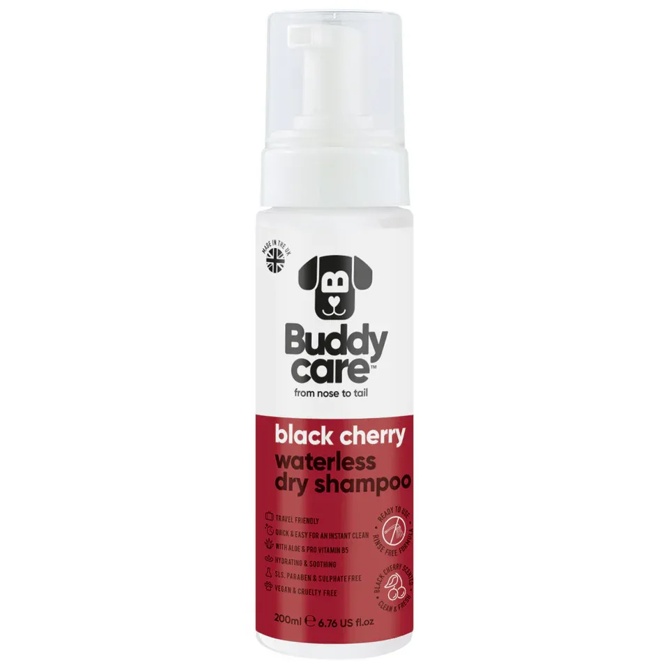 Buddycare Waterless, Dry Dog Shampoo Black Cherry 200ml
