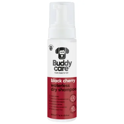 Buddycare Waterless, Dry Dog Shampoo Black Cherry 200ml Buddycare Waterless, Dry Dog Shampoo Black Cherry 200ml
