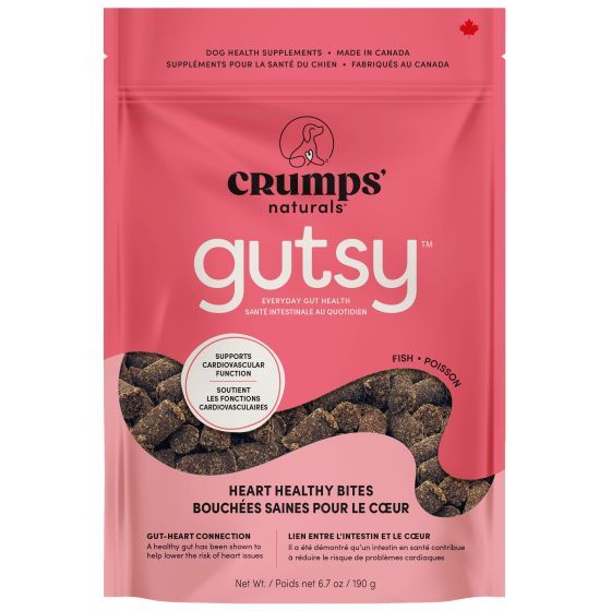 Crumps' Naturals Gutsy Heart Healthy Bites Dog Treats 190g