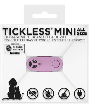 Tickless Mini Chemical-Free Ultrasonic Tick Repeller Rechargeable All Size Dogs Purple