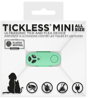Tickless Mini Chemical-Free Ultrasonic Tick Repeller Rechargeable All Size Dogs Green