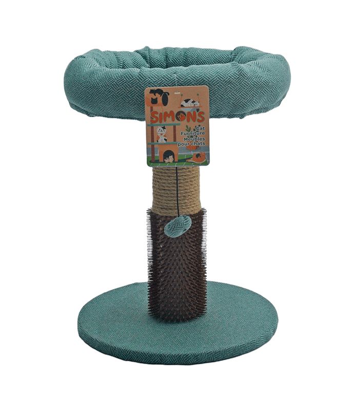 Simon's Kitty Scratcher Perch Bed with Self-Groomer 13 x 13 x 17 Simon's Kitty Scratcher Perch Bed with Self-Groomer 13 x 13 x 17"